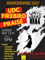UDC Homecoming Firebird PRAISE - Nov 12th @ 5pm - Student Center Ballroom