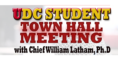 UDC Student Town Hall Meeting – 4/18/17 & 4/19/17