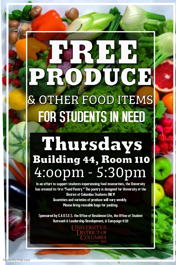 Free Produce & Other Food Items flyer (graphic)