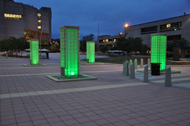 Monument Pillars on UDC Campus picture.