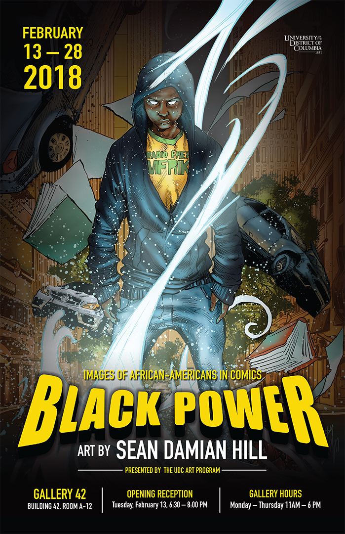 Black Power: Images of African-Americans in Comics -- Art by Sean Damian Hill