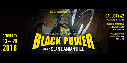 Black Power: Images of African-Americans in Comics – Art by Sean Damian Hill