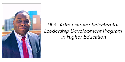 UDC Administrator Selected for Leadership Development Program in Higher Education