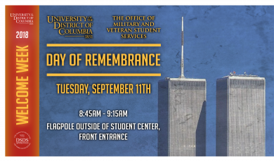 911 Remembrance September 11, 2018
