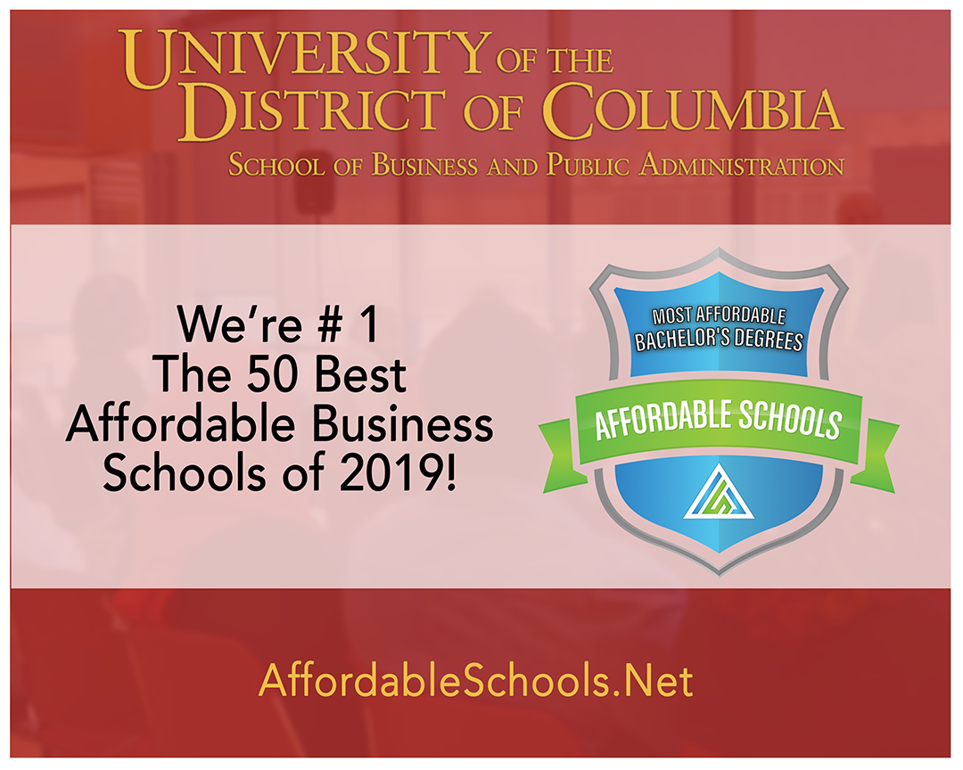 #1 SBPA The 50 Best Affordable Business Schools 2019
