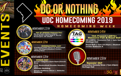 Homecoming 2019 – Nov 11 – 16, 2019