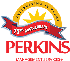 Perkins 15th Anniversary Logo