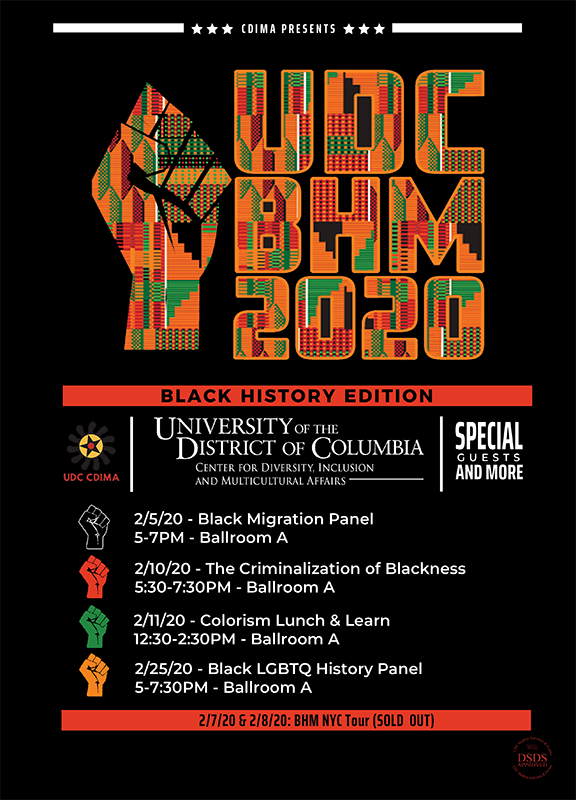 UDC Black History Month 2020