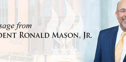 President Mason Messge: Communique 1 – Fall 2020 Term