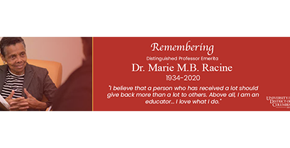 Memoriam: Dr. Marie M.B. Racine – Distinguished Professor Emerita
