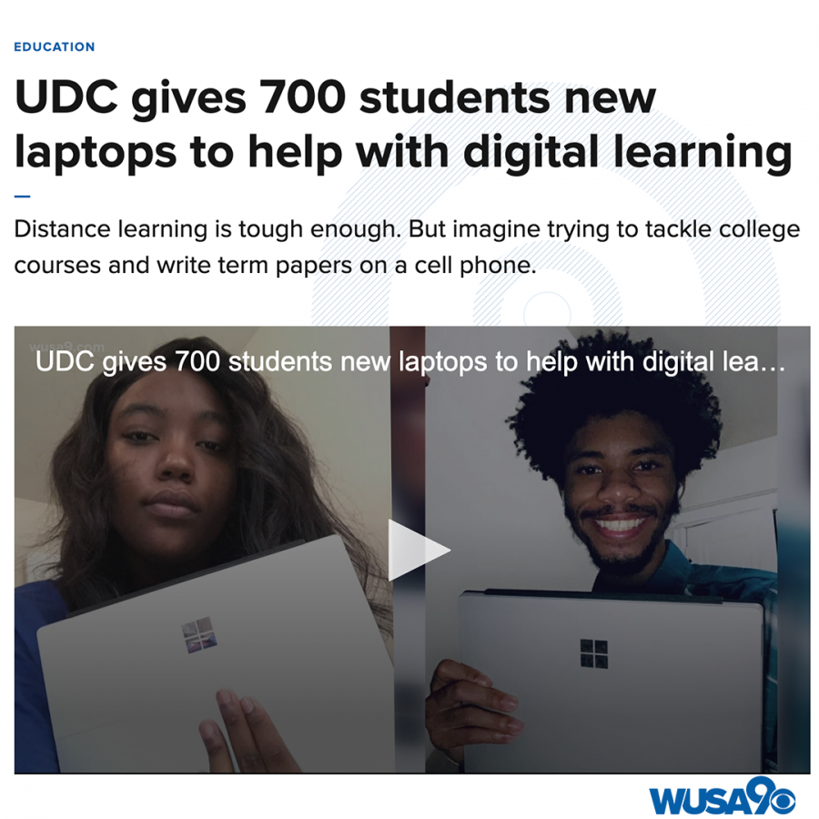 UDC gives 700 students new laptops to help with digital learning - Interview Image