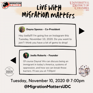 Migration Matters Discussion @ Nov. 10th 7pm on IG
