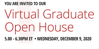 SEAS Virtual Graduate Open House – Dec. 9, 2020 @ 5pm