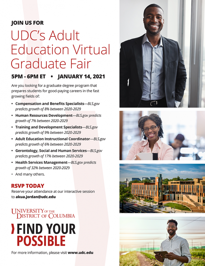 Adult Education Graduate Fair - Jan. 14, 2021 @ 5pm