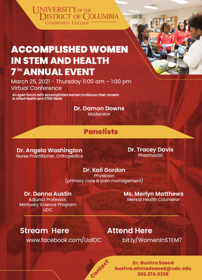 7th Annual Women in STEM Forum - March 25, 2021 @ 11am