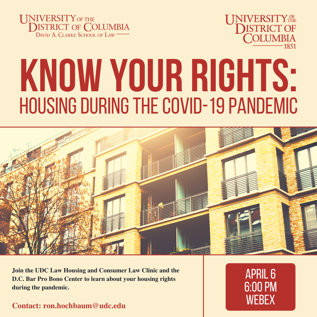 Know your rights Information Session | Housing Rights During the Pandemic - April 6th, 2021