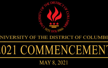 UDC 2021 Commencement will be shown LIVE tomorrow 5/8/21
