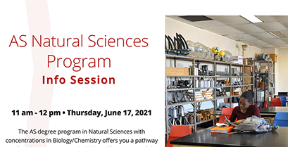 AS Natural Sciences Info Session – June 17, 2021 @ 11am