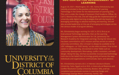 Fatma Elshobokshy Promoted to Director of Learning Technology UDC Center for Advancement of Learning