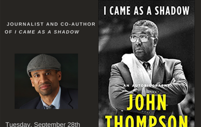 A Special Virtual Conversation with Jesse Washington – Tues. Sept 28th @ 2pm
