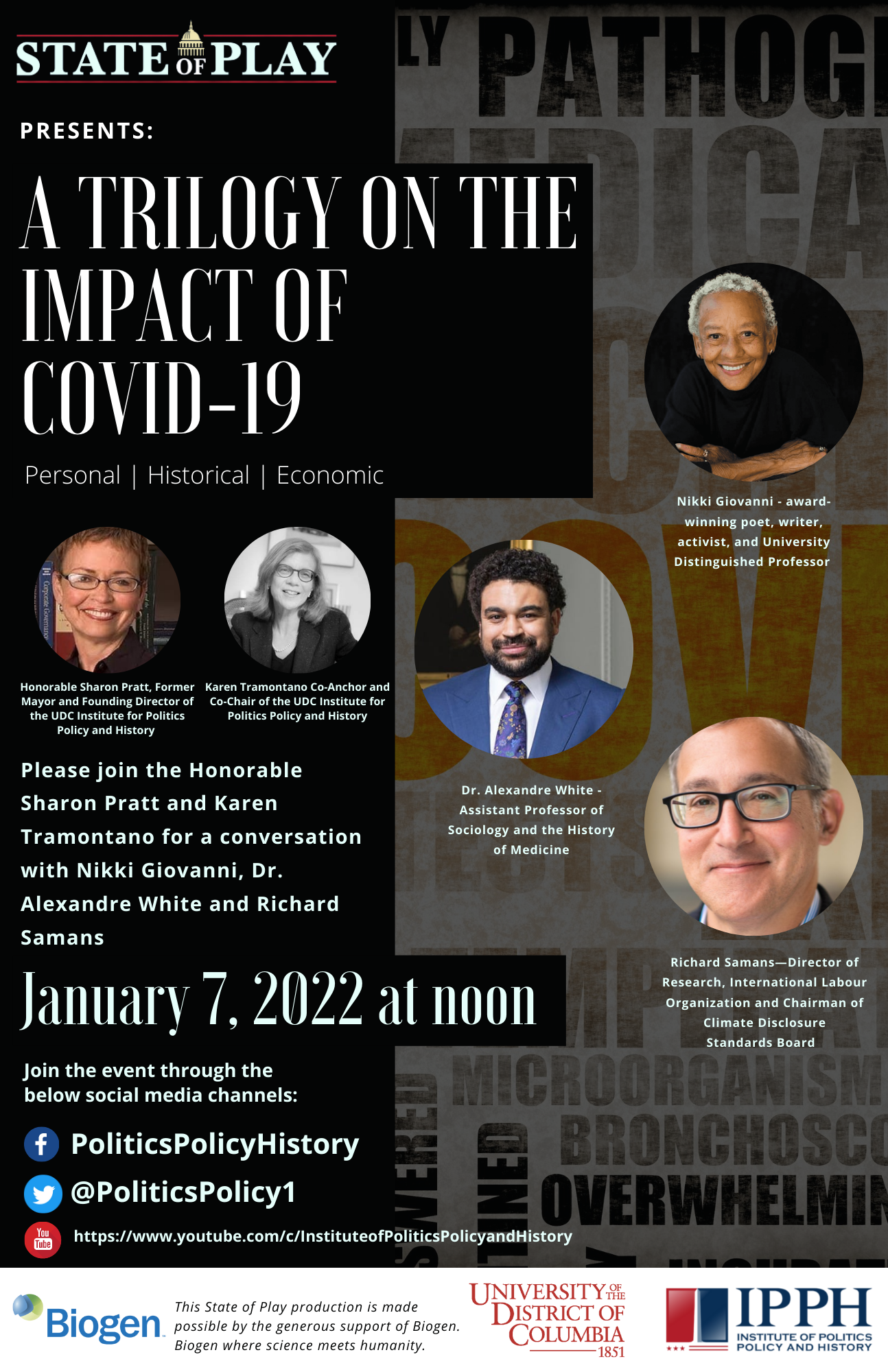 IPPH State of Play Presents: A Trilogy on the IMPACT of COVID-19 - January 7th at noon