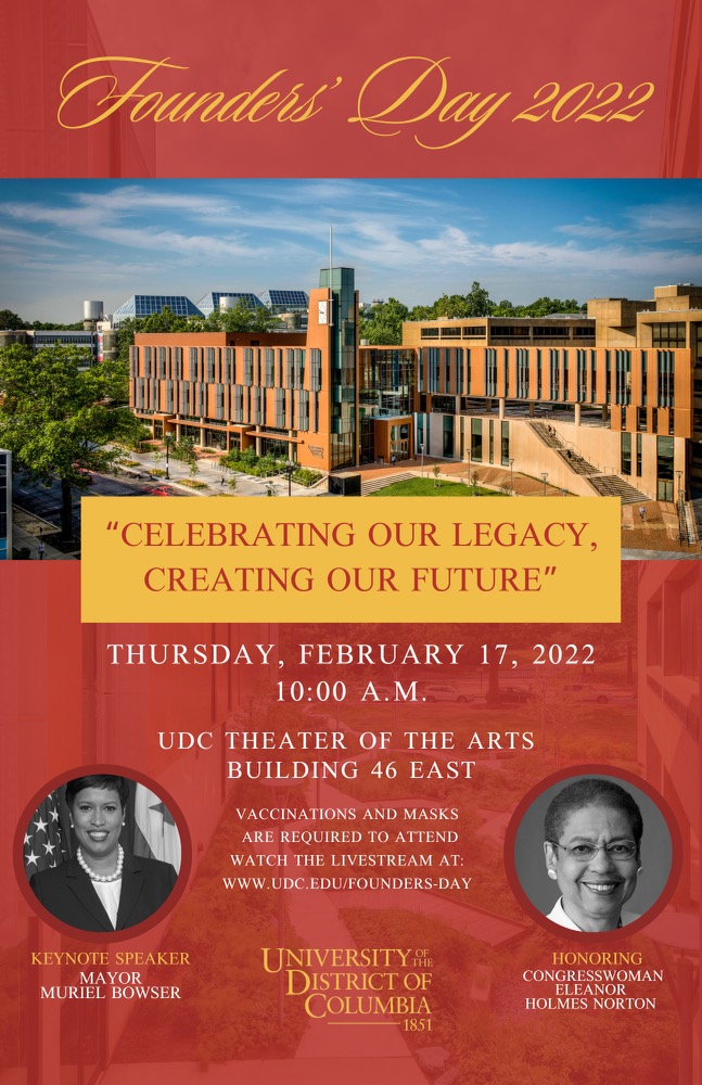 TODAY – Watch live – Founders’ Day – Feb. 17, 2022 @ 10am