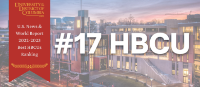 UDC ranks #17 in the 2022-2023 U.S. News & World Report Best HBCUs