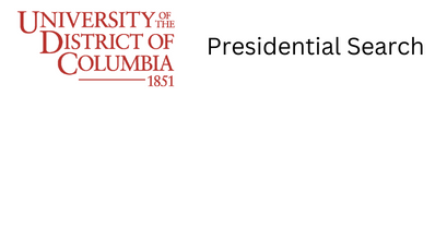 University of the District of Columbia Announces Next Steps in its Presidential Search