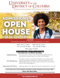 WDLL Open House Schedule Fall 2023