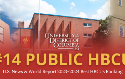 UDC Ranked #14 Public HBCU, Top 25 HBCU by U.S. News and World Report